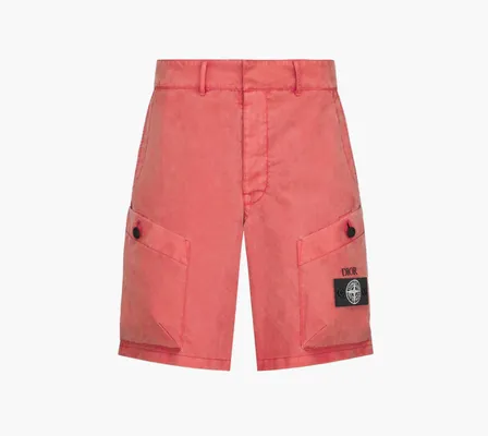 Одежда Dior x Stone Island Bermuda Shorts «Red» красный