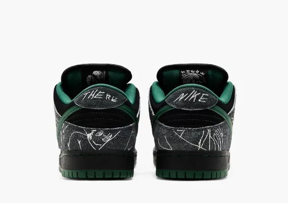 Кроссовки Nike SB Dunk Low x There Skateboards «Ultra Humanized» черный