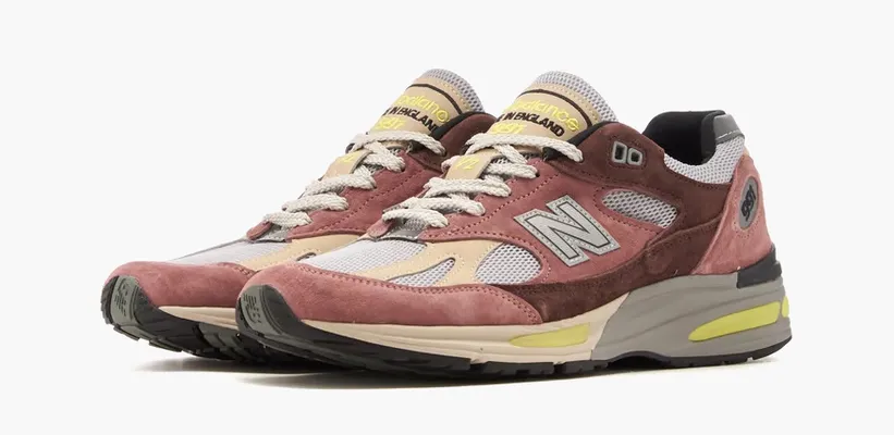 Кроссовки New Balance 991v2 Made in England «Rosewood» розовый