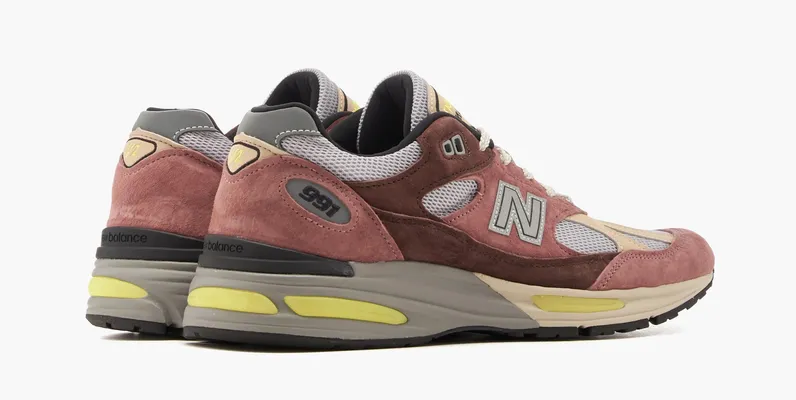 Кроссовки New Balance 991v2 Made in England «Rosewood» розовый