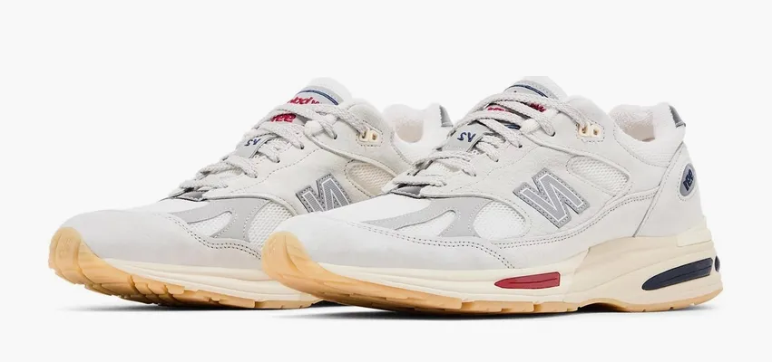 Кроссовки New Balance 991v2 Made in England «Vintage Sport Pack» белый