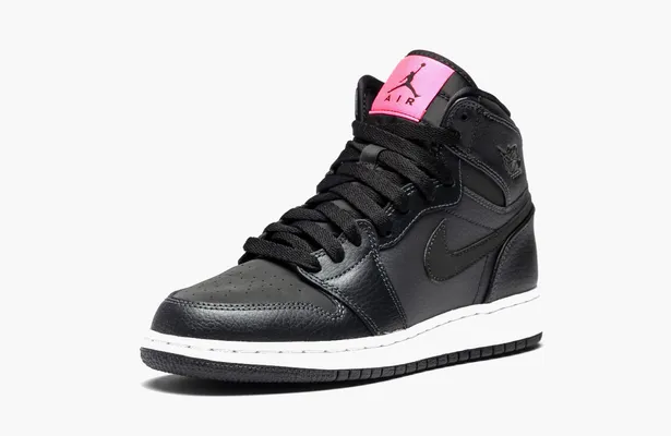 Кроссовки Air Jordan 1 Retro High GS «Black Pink» черный
