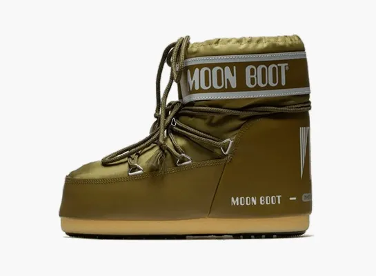 Обувь Moon Boot Icon Low «Khaki Nylon» зеленый