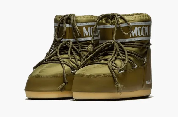 Обувь Moon Boot Icon Low «Khaki Nylon» зеленый