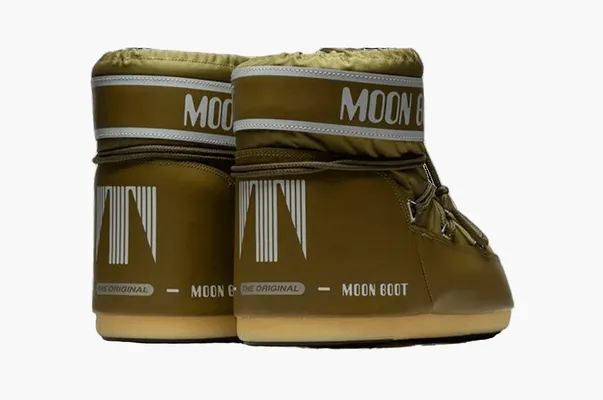 Обувь Moon Boot Icon Low «Khaki Nylon» зеленый