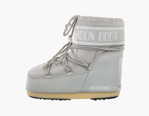 Обувь Moon Boot Icon Low Nylon «Glacier Grey» серый