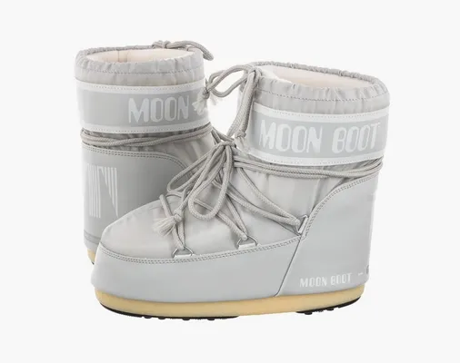 Обувь Moon Boot Icon Low Nylon «Glacier Grey» серый