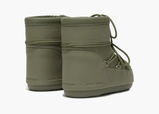 Обувь Moon Boot Icon Low Rubber «Khaki» зеленый
