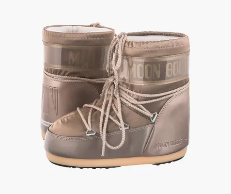Обувь Moon Boot Classic Low «Glance Platinum» золотой