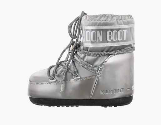 Обувь Moon Boot Classic Low «Glance Silver» серебряный