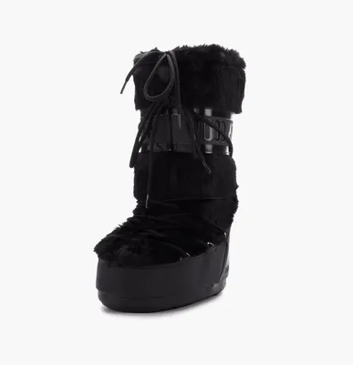 Обувь Moon Boot Classic Faux Fur Boots «Black» черный
