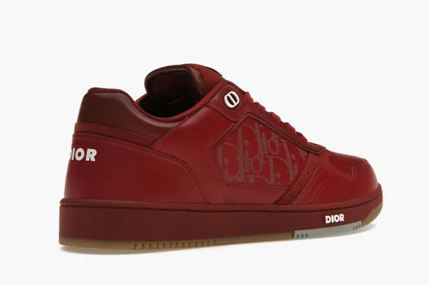 Кроссовки Dior B27 Low «Oblique - Red Gum» красный