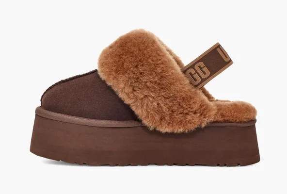 Обувь UGG Funkette Slipper WMNS «Brown» коричневый