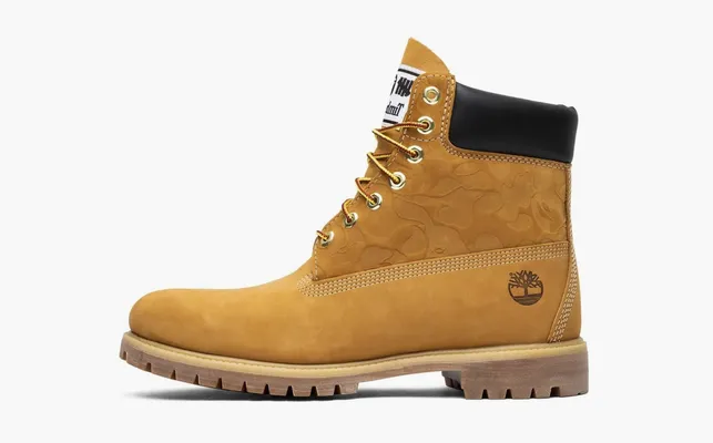Обувь Timberland 6 Inch x A Bathing Ape x Undefeated «Wheat» коричневый