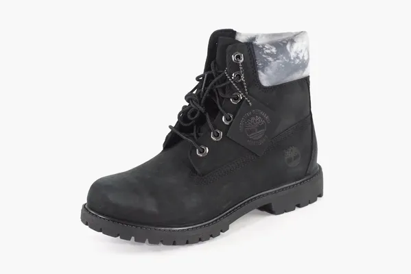 Обувь Timberland 6 Inch Premium Waterproof Boots WMNS «Black Nubuck» черный