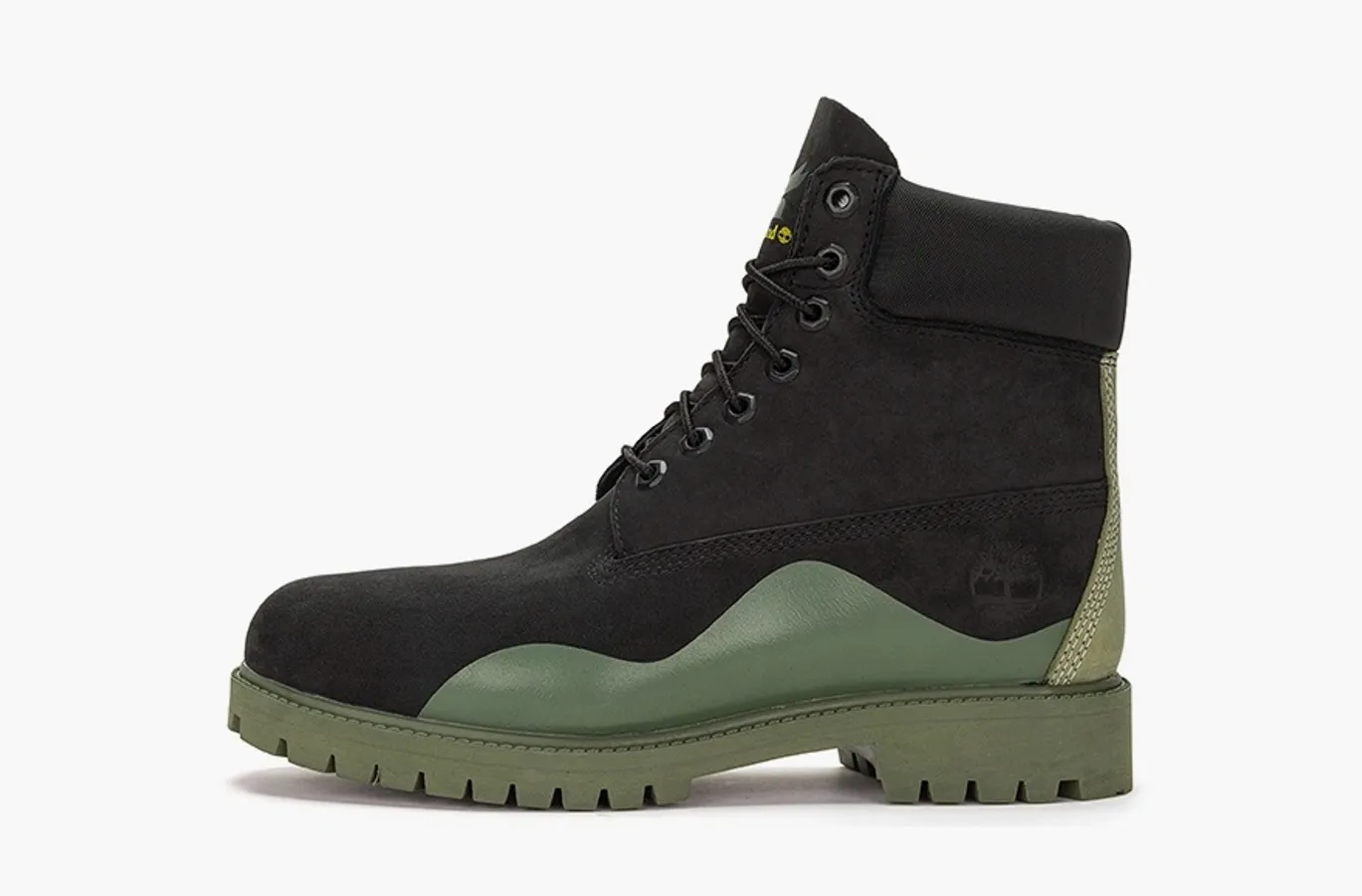 Timberland Heritage 6 Inch Waterproof Boot «Black Nubuck with Green»