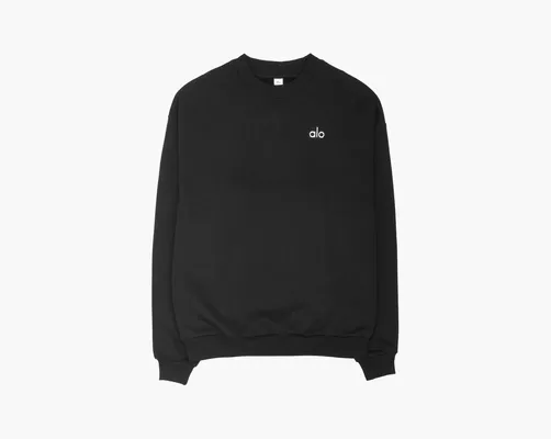 Одежда Alo Yoga Accolade Crew Neck Pullover «Black» черный