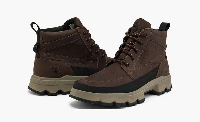 Обувь Timberland Originals Ultra Waterproof Wide Fit Chukka Boots «Dark Brown» коричневый