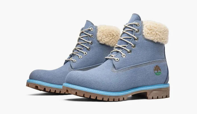 Обувь Timberland 6 Inch Fabric Boot x Just Don «Blue» синий
