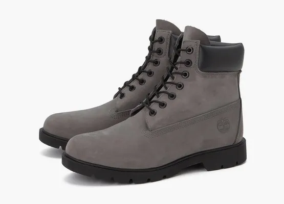 Обувь Timberland Classic 6 Inch Waterproof Boot «Medium Grey Nubuck» серый