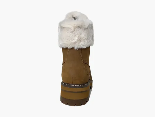 Обувь Timberland Courmayeur Valley 6 Inch Waterproof Faux-Fur Boots WMNS «Brown» коричневый