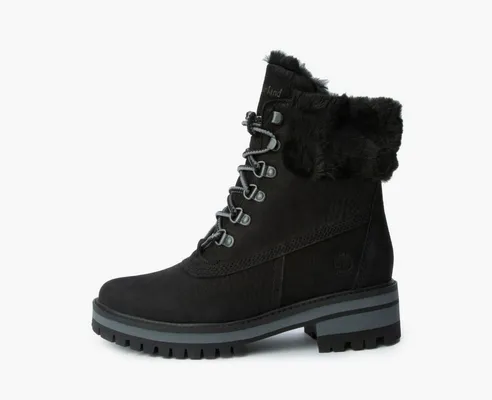 Обувь Timberland Courmayeur Valley 6 Inch Warm Lined Boot WMNS «Black» черный