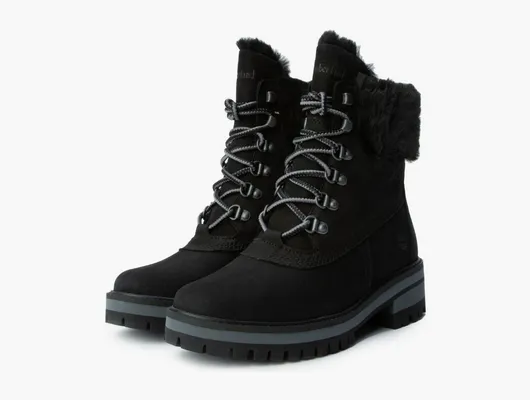 Обувь Timberland Courmayeur Valley 6 Inch Warm Lined Boot WMNS «Black» черный