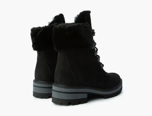 Обувь Timberland Courmayeur Valley 6 Inch Warm Lined Boot WMNS «Black» черный