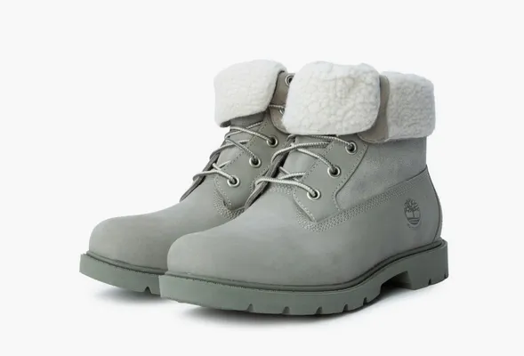 Обувь Timberland Fleece Fold Down WMNS «Medium Grey» серый