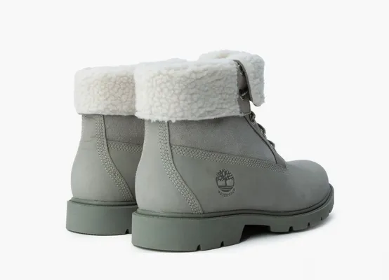Обувь Timberland Fleece Fold Down WMNS «Medium Grey» серый