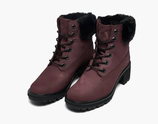 Обувь Timberland Kinsley 6 Inch Waterproof Boots WMNS «Deep Red» бордовый