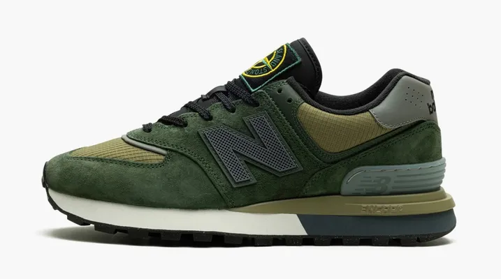 Кроссовки New Balance 574 Legacy x Stone Island «Dark Green» зеленый