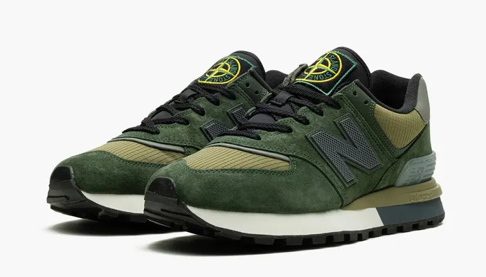Кроссовки New Balance 574 Legacy x Stone Island «Dark Green» зеленый