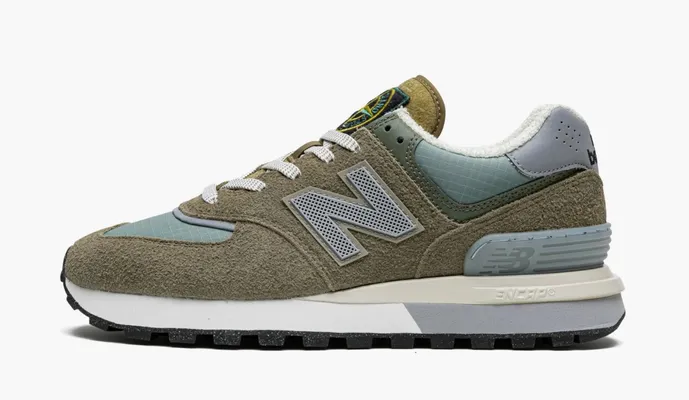 Кроссовки New Balance 574 Legacy x Stone Island «Steel Blue» зеленый