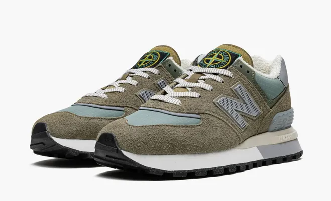 Кроссовки New Balance 574 Legacy x Stone Island «Steel Blue» зеленый