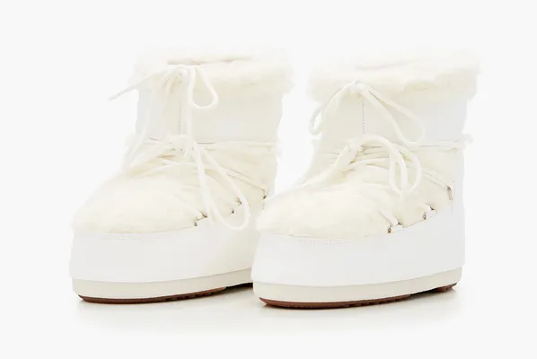 Обувь Moon Boot Icon Low Faux Fur Snow Boots «White» белый