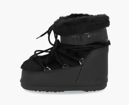 Обувь Moon Boot Icon Low Faux Fur «Black» черный