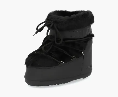 Обувь Moon Boot Icon Low Faux Fur «Black» черный
