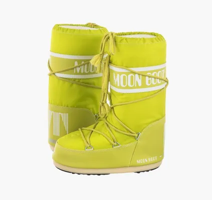 Обувь Moon Boot Icon Nylon «Lime» зеленый
