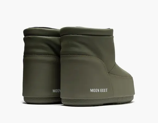 Обувь Moon Boot No Lace Rubber Boot «Khaki» зеленый