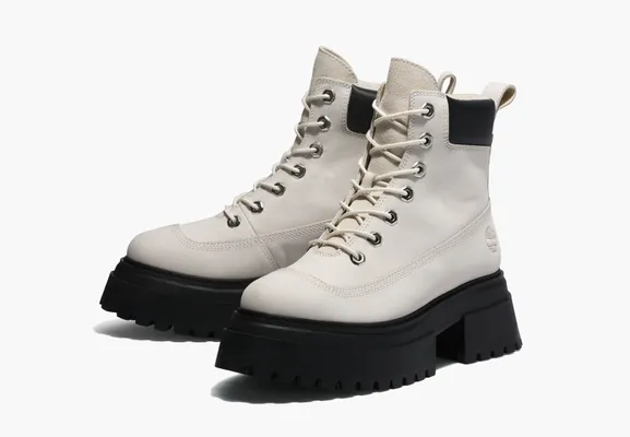 Обувь Timberland Sky 6 Inch Lace-Up WMNS «White Black» белый