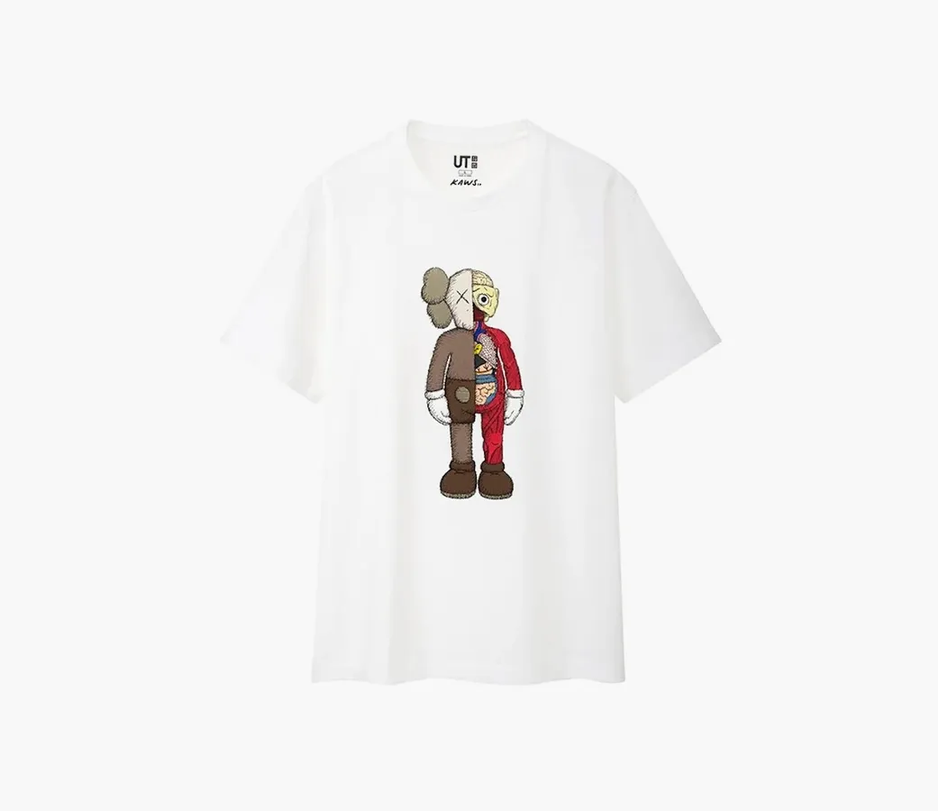 T-Shirt Kaws x Uniqlo «Flayed Tee» White