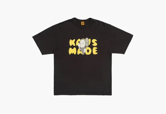 Одежда Human Made 24FW x Kaws Graphic Tee T-shirt «Black» черный