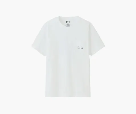Одежда Kaws x Uniqlo x Sesame Street XX Pocket Tee «White» белый