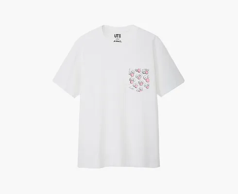 Одежда Kaws x Uniqlo BFF Pocket Tee T-Shirt «White» белый