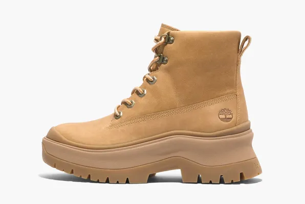 Обувь Timberland Roxie Lane Mid Lace-Up Boot WMNS «Wheat Full Grain» желтый
