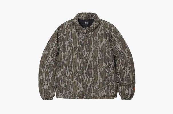 Одежда Stussy Mossy Oak Down Puffer «Camo» зеленый