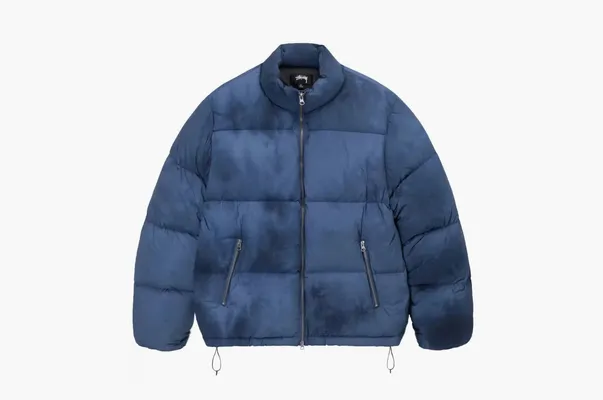 Одежда Stussy Recycled Nylon Down Puffer «Washed Navy» синий