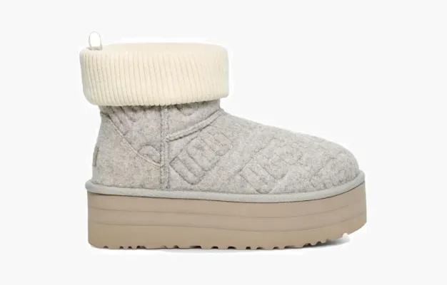 Обувь Wmns Classic Mini Platform Felted Boot 'Grey' &nbsp;</b>Grey