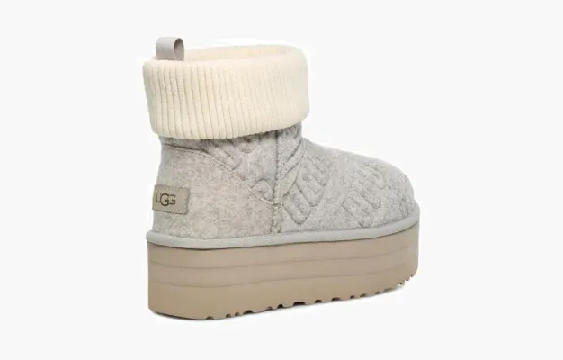 Обувь Wmns Classic Mini Platform Felted Boot 'Grey' &nbsp;</b>Grey